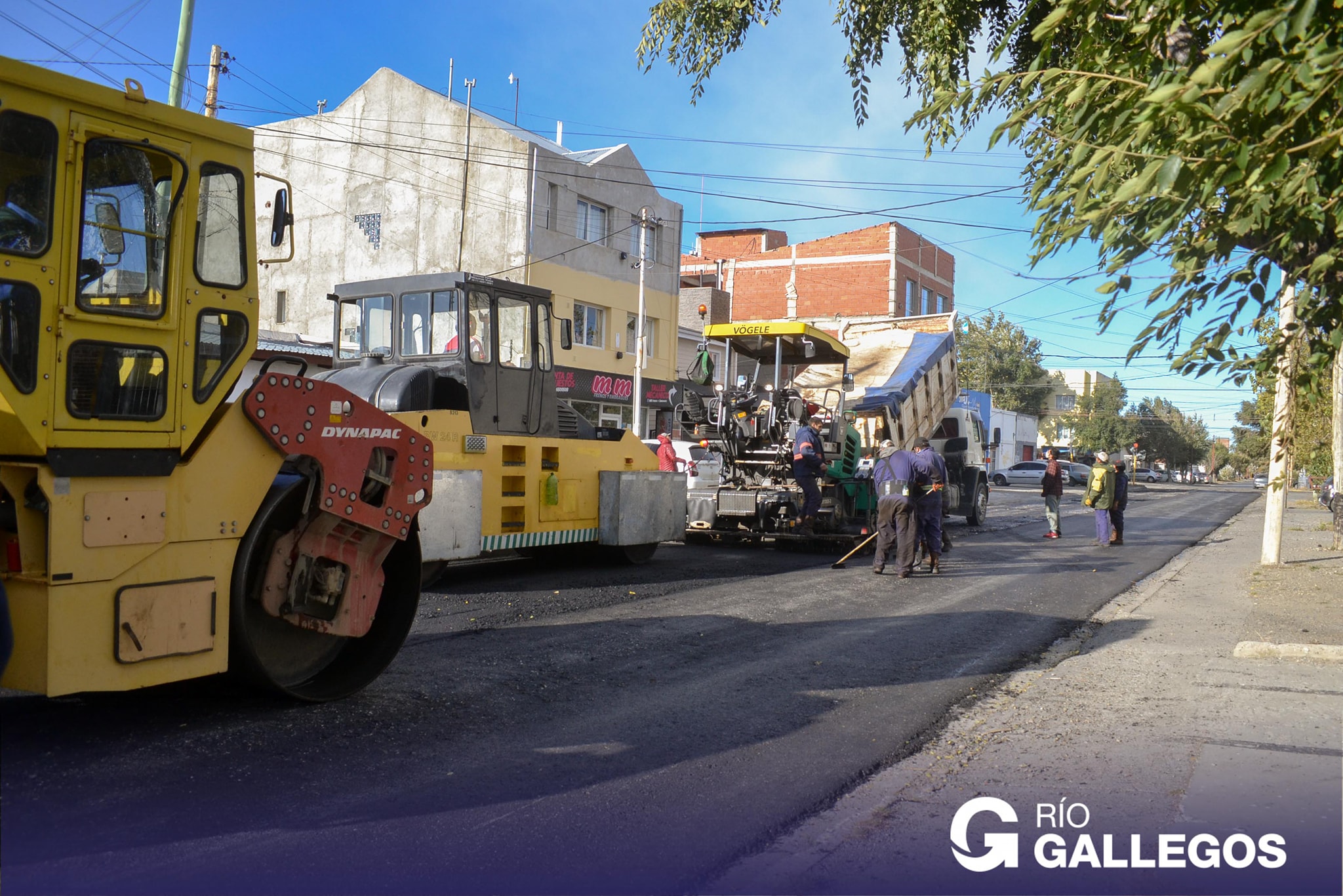 Mejorado de calzada sobre calle Urquiza